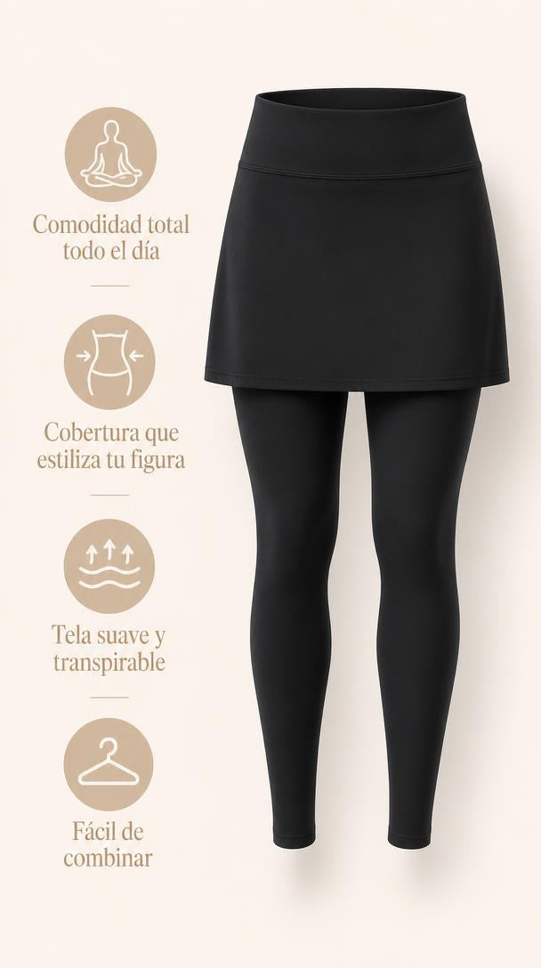 Falda-Legging Vellure — Comodidad con Cobertura